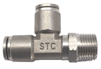 Stainless Steel Run Tee Push To Connect Fitting